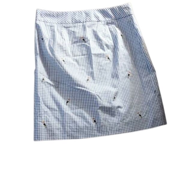 Talbots Blue A-Line Knee-Length Skirt - Picture 5 of 5